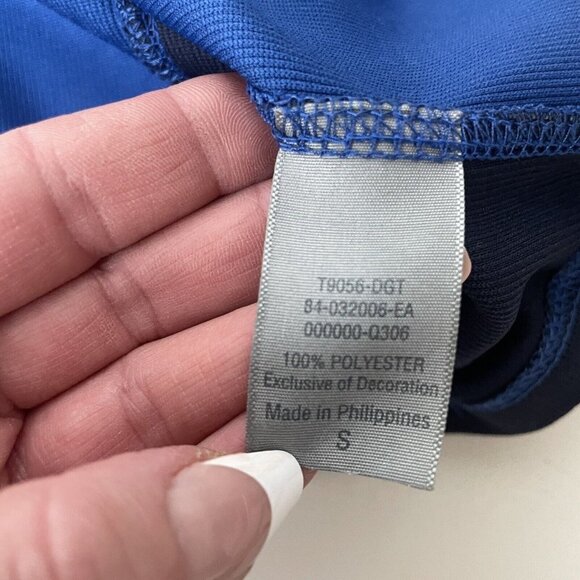 Champion S Men's Short Sleeve Blue Performance Athletic Tshirt Embroidered Logo - Picture 6 of 9